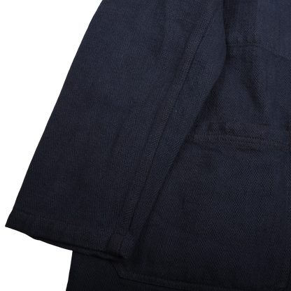 Vétra Workwear Jacket Navy Overdyed Herringbone