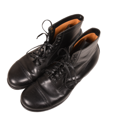 Black Sign Army Last Mid Cut Made in Japan Clinch Boots