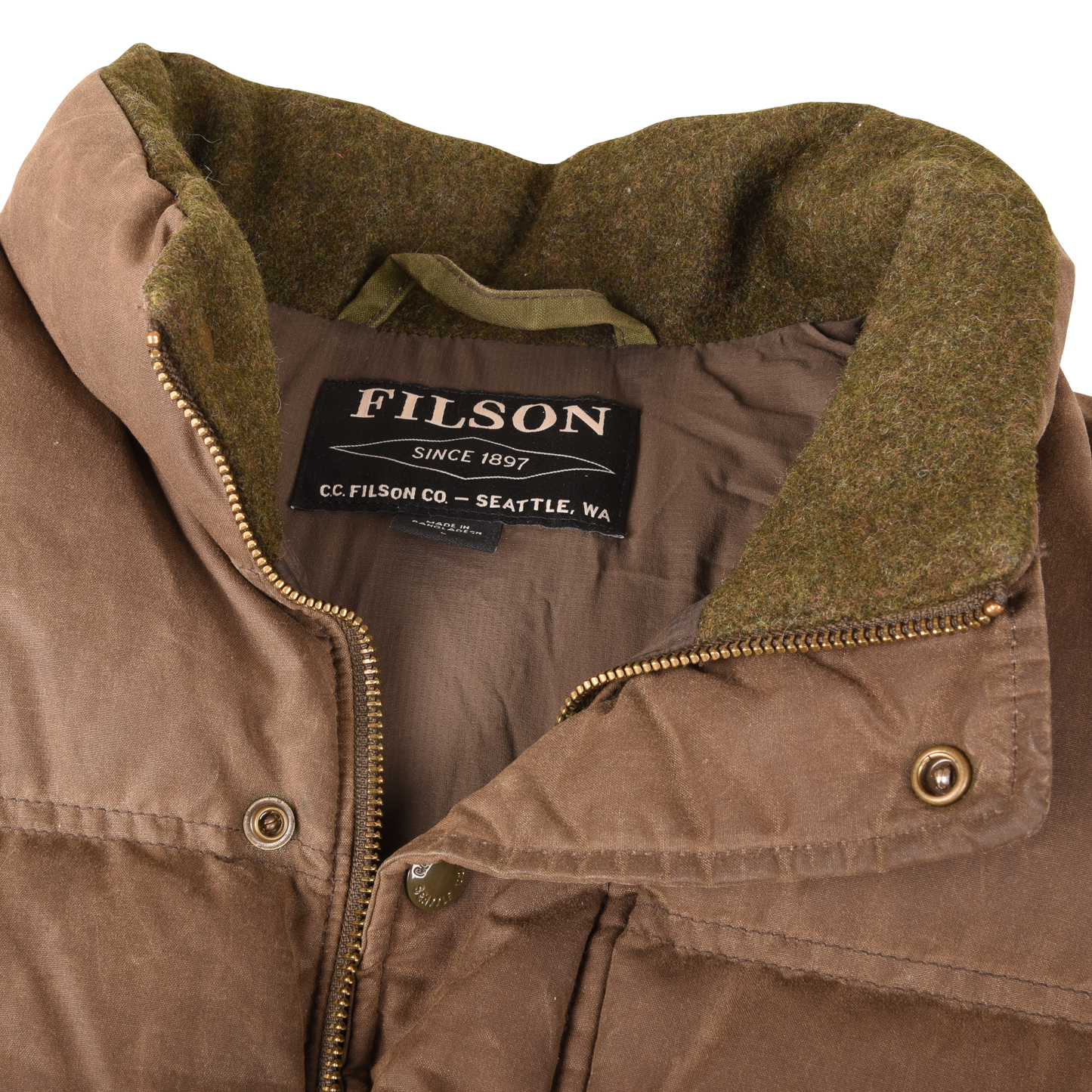 Filson Wax Puffer Vest