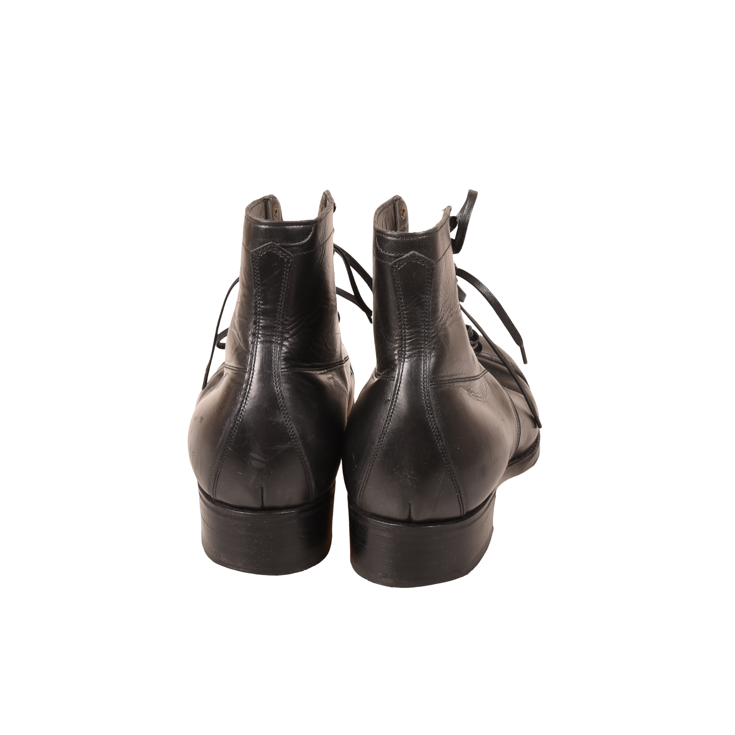 Black Sign Army Last Mid Cut Made in Japan Clinch Boots