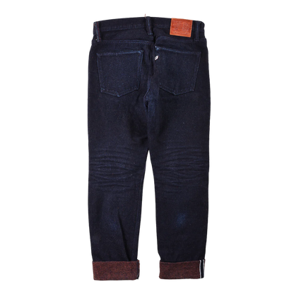 Pure blue Japan OD XPBJ 18oz. "Kakishibu" Selvedge Jeans