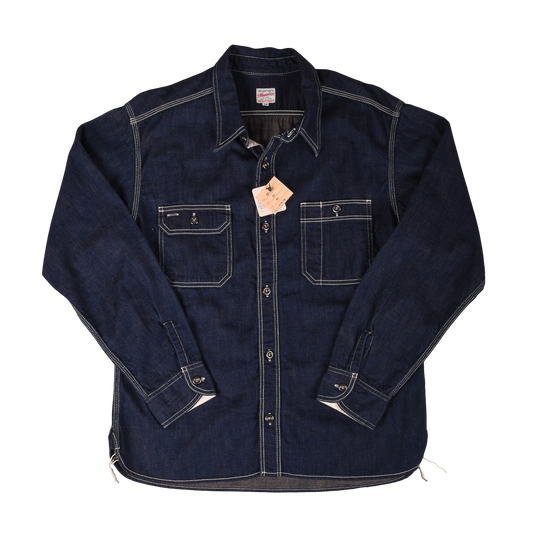 Momotaro 10oz. Selvedge Denim Cigarette Pocket Work Shirt 