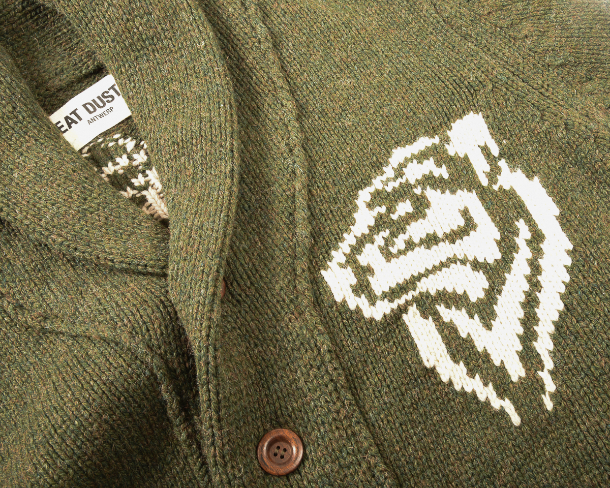 Eat Dust Green Tiger Cardigan