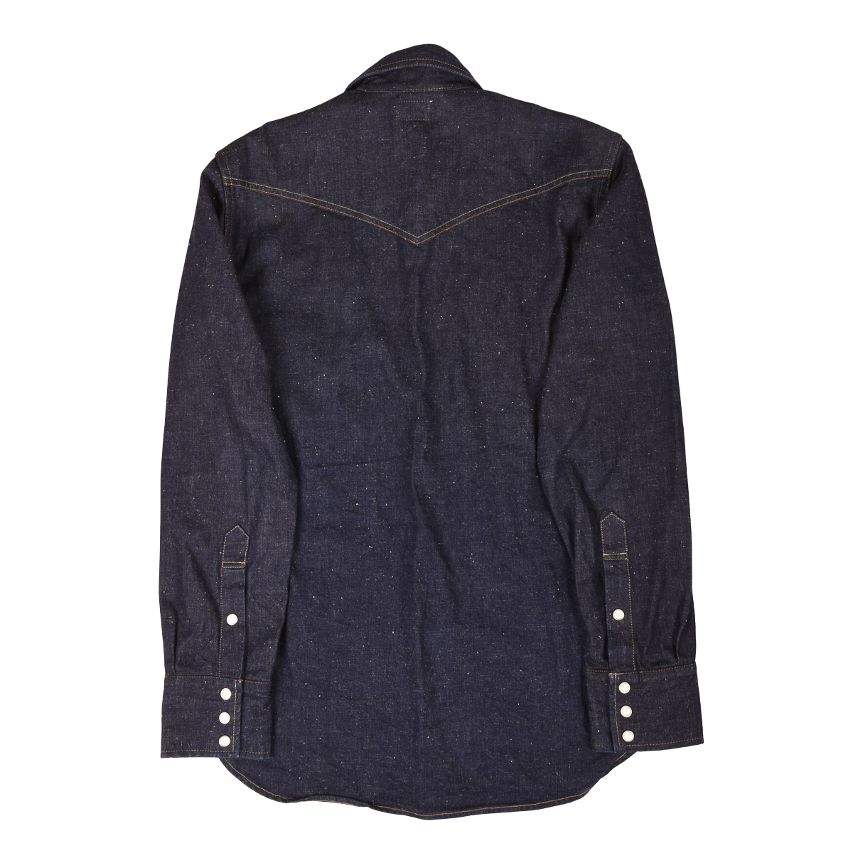 Burgus Plus Slubby Denim Western Shirt