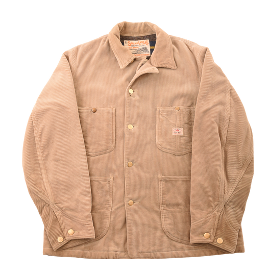 Sugar Cane Corduroy Work Coat Beige Size