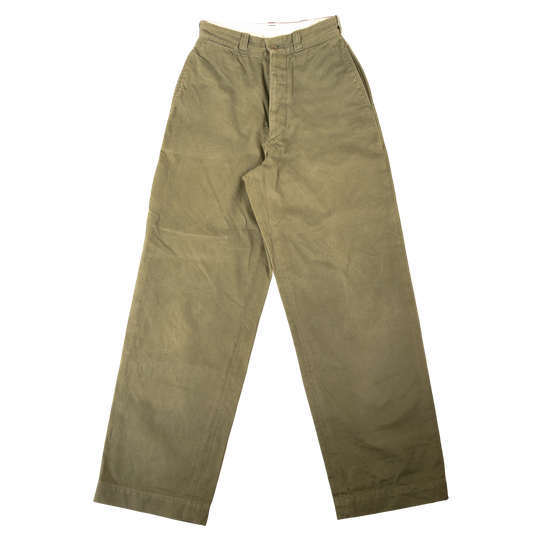 Leno Military Green Chino Made In Japan