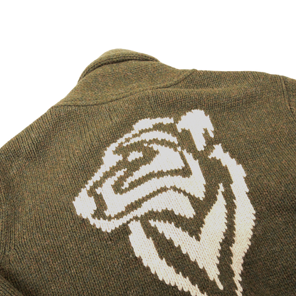 Eat Dust Green Tiger Cardigan