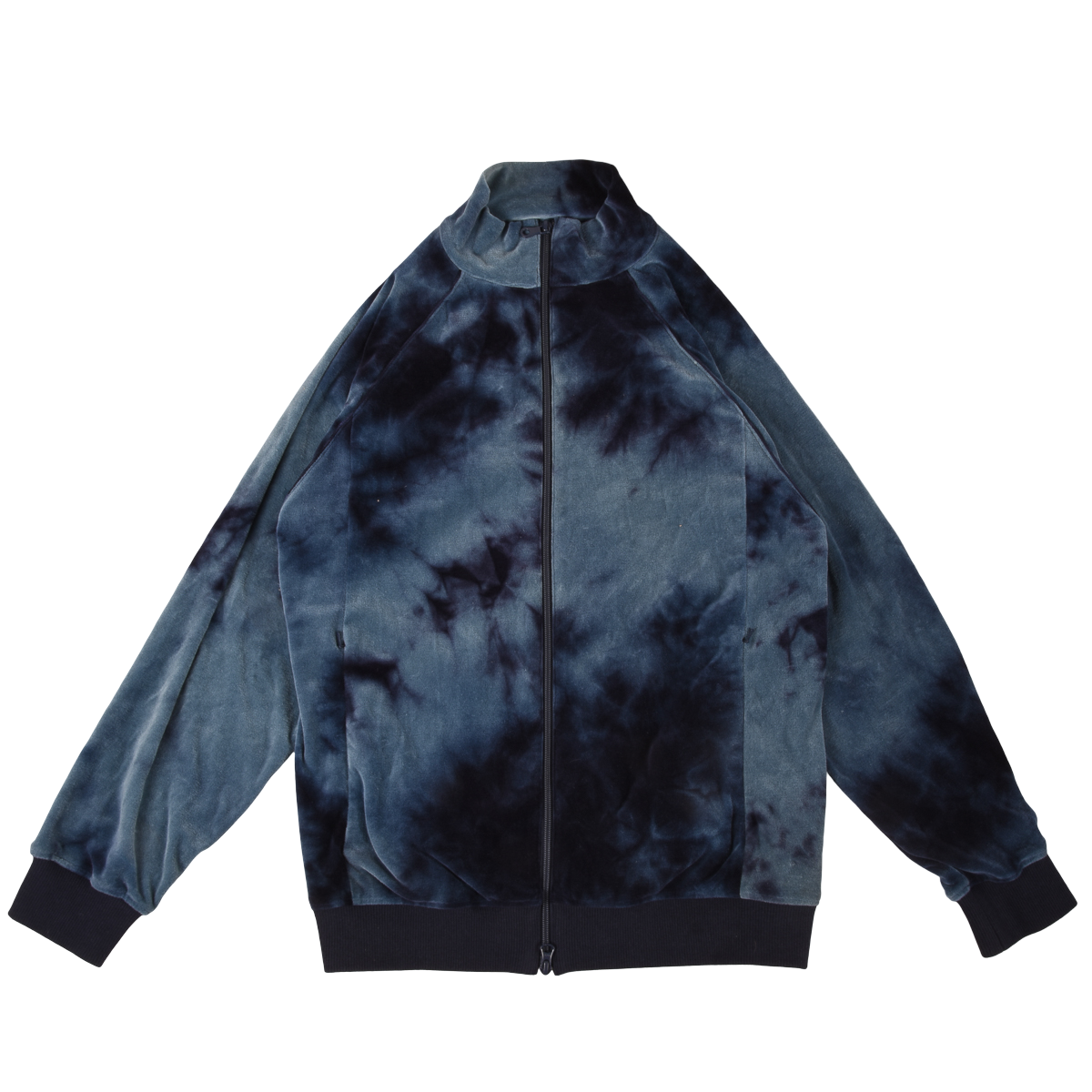 Blue Blue Japan Jersey Kagozome Dye Stretch Track Jacket