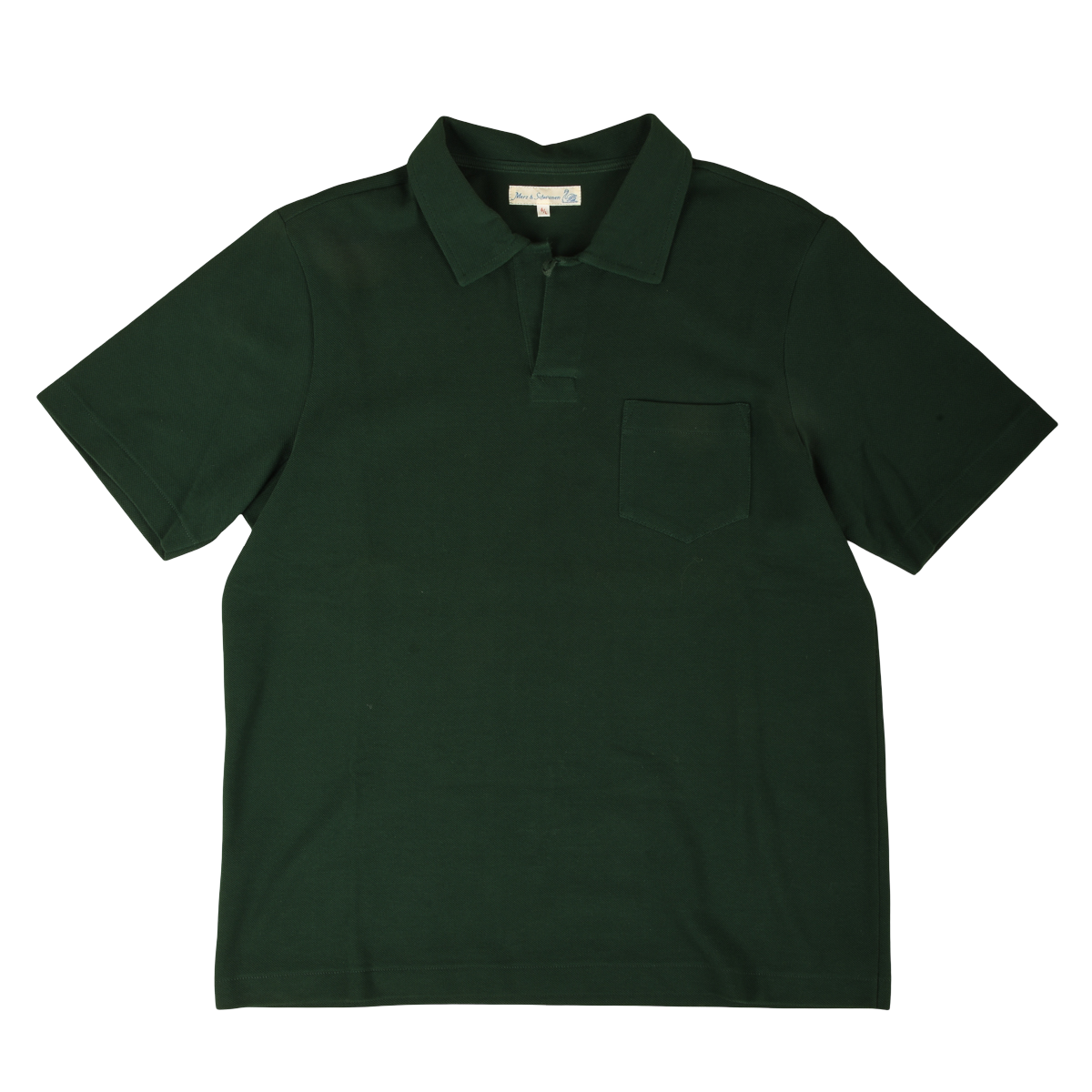 Merz b. Schwanen 2PKPL Pocket Polo Shirt Classic Green 