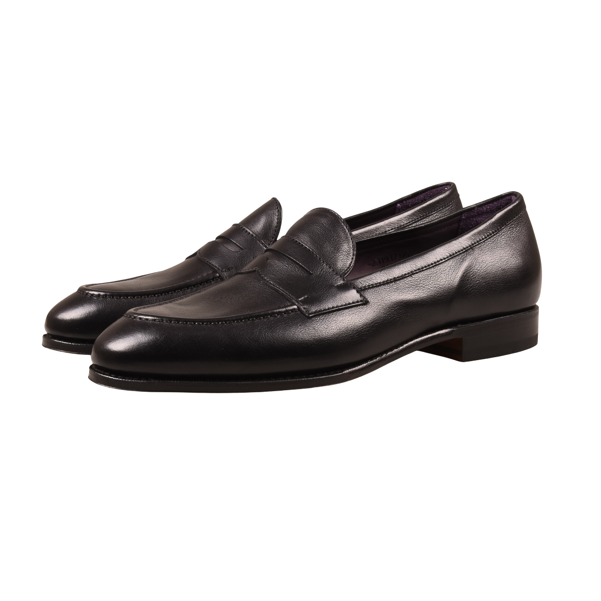 Carmina Black Penny Loafers 80191 UETAM 