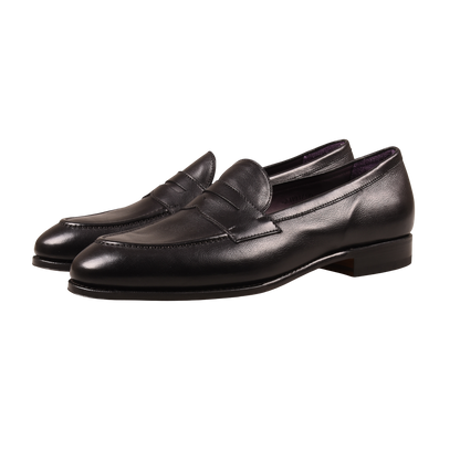 Carmina Black Penny Loafers 80191 UETAM 