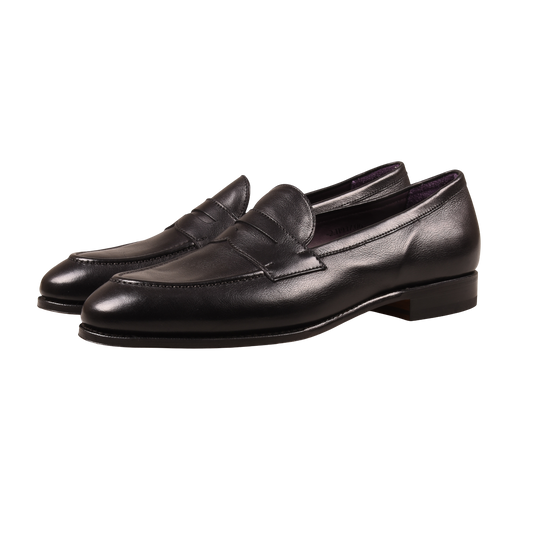 Carmina Black Penny Loafers 80191 UETAM 