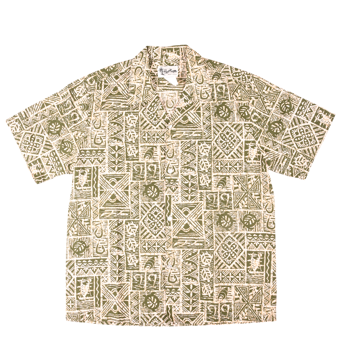Vintage Howie Hawaiian 'Sealife' Shirt Made in Hawaii L