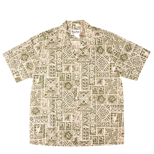 Vintage Howie Hawaiian 'Sealife' Shirt Made in Hawaii L