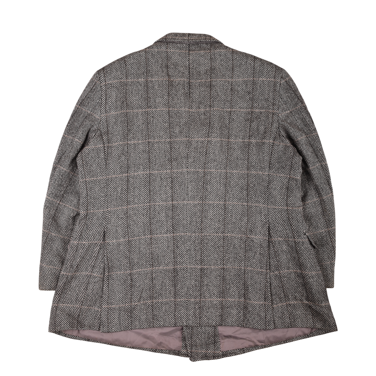 Vintage Unisex Double Breasted Burberrys Jacket 80s Herringbone