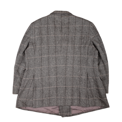 Vintage Unisex Double Breasted Burberrys Jacket 80s Herringbone