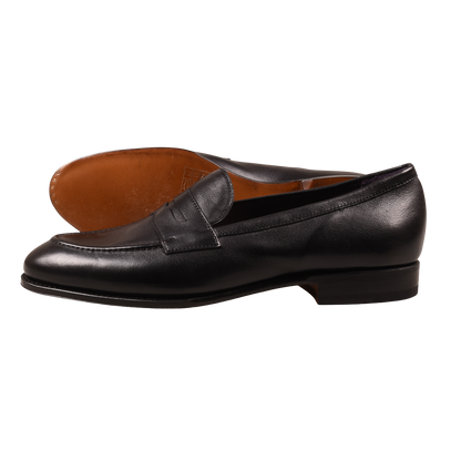 Carmina Black Penny Loafers 80191 UETAM 