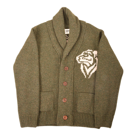 Eat Dust Green Tiger Cardigan