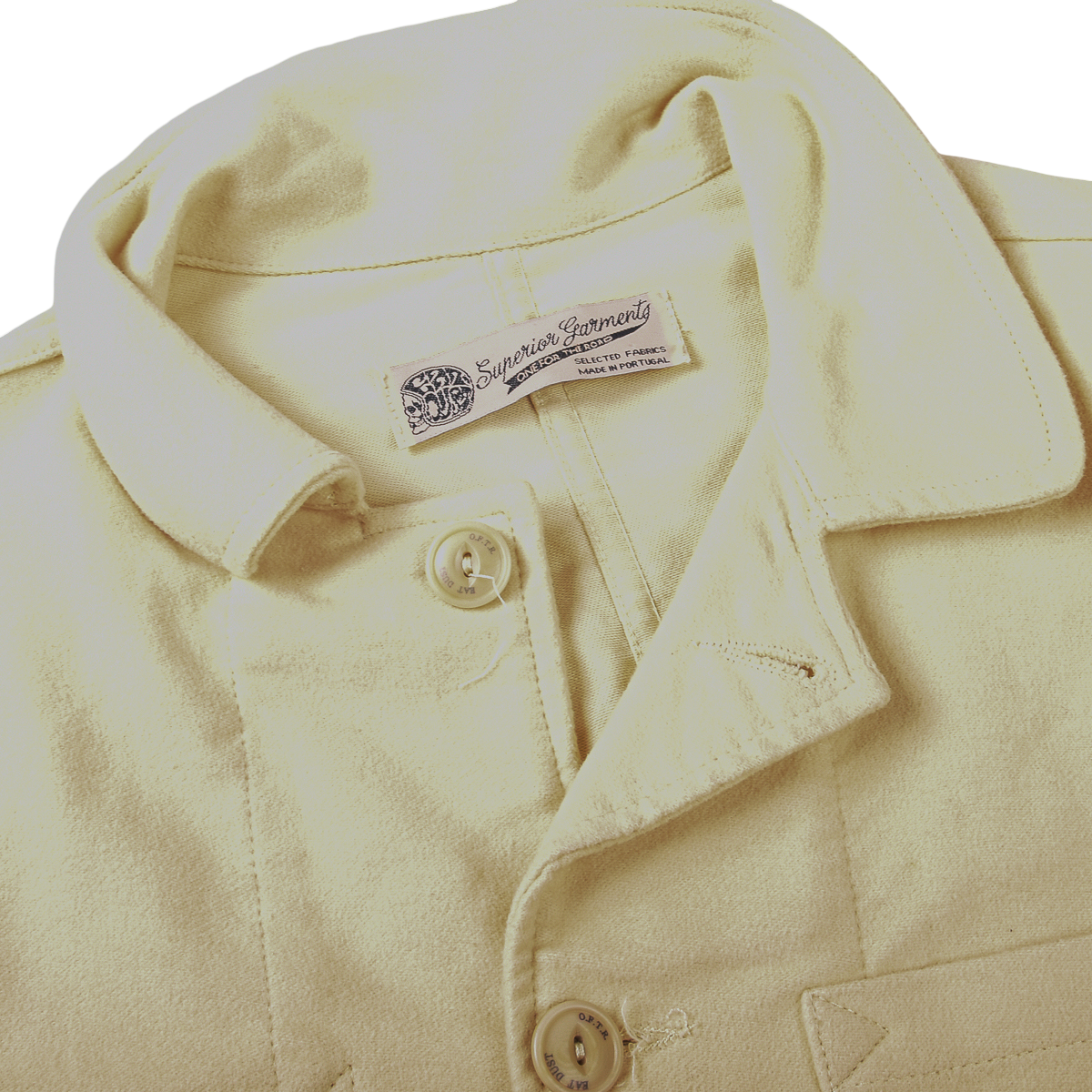 Eat Dust Off White Wool Shirt