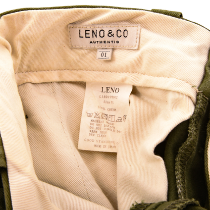 Leno Military Green Chino Made In Japan