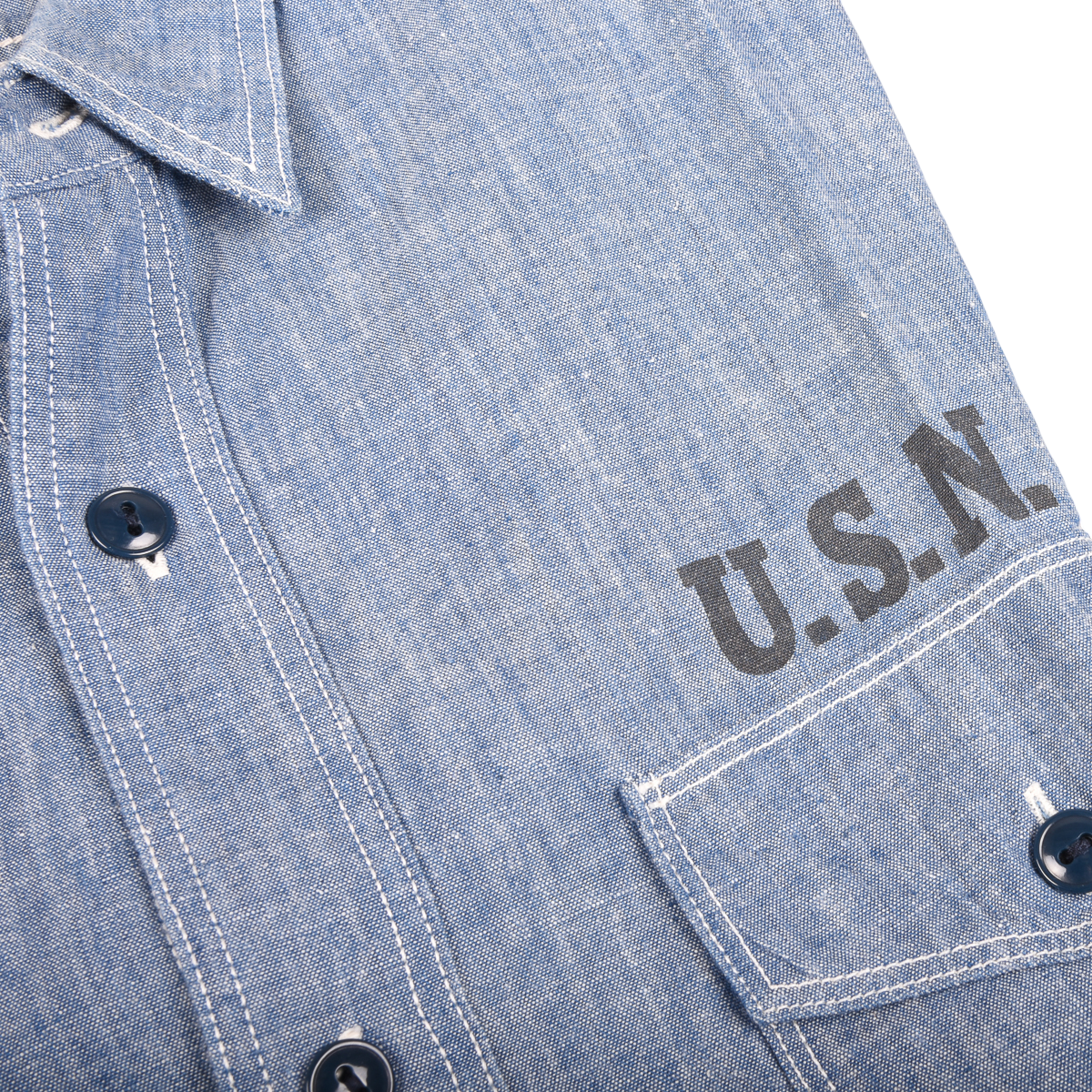Real McCoys USN Chambray Shirt