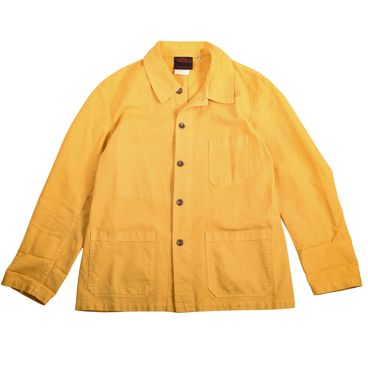 Vetra Yellow French Workwear Jacket