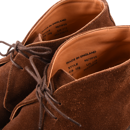 Sanders Suede Chukka Made In Uk Snuff Suede