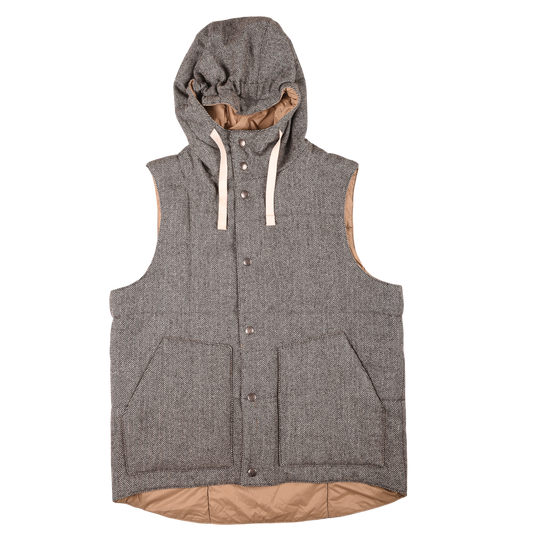 Enginerred Garments Herringbone Hooded Vest Jacket