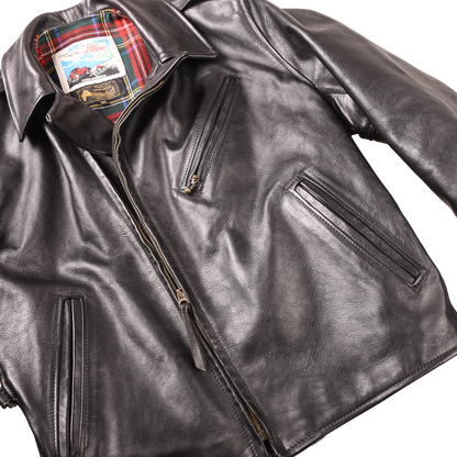 Aero '1950'S Half-Belt' Horsehide Leather Motorcycle Jacket  Made in Scotland