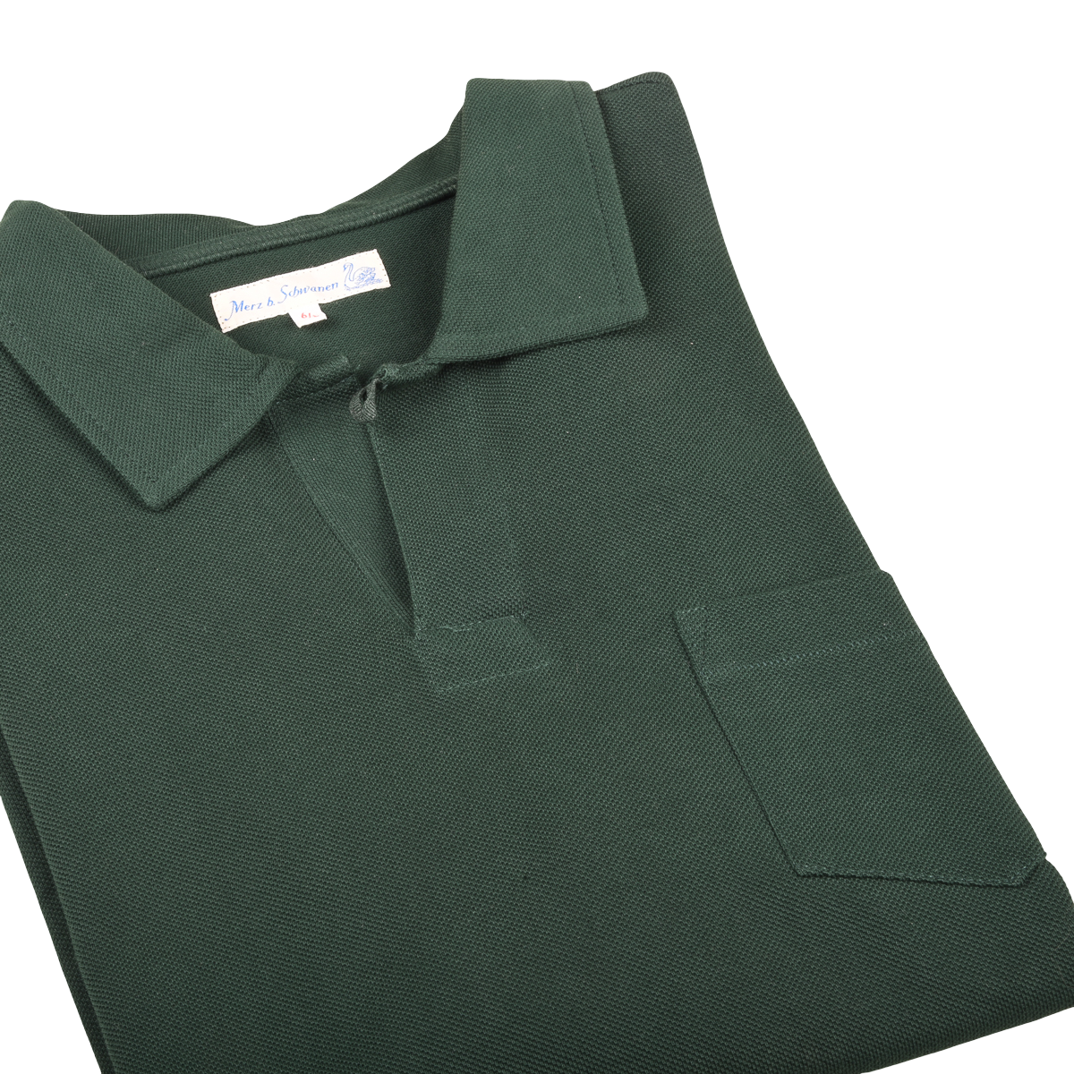 Merz b. Schwanen 2PKPL Pocket Polo Shirt Classic Green 