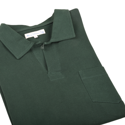 Merz b. Schwanen 2PKPL Pocket Polo Shirt Classic Green 