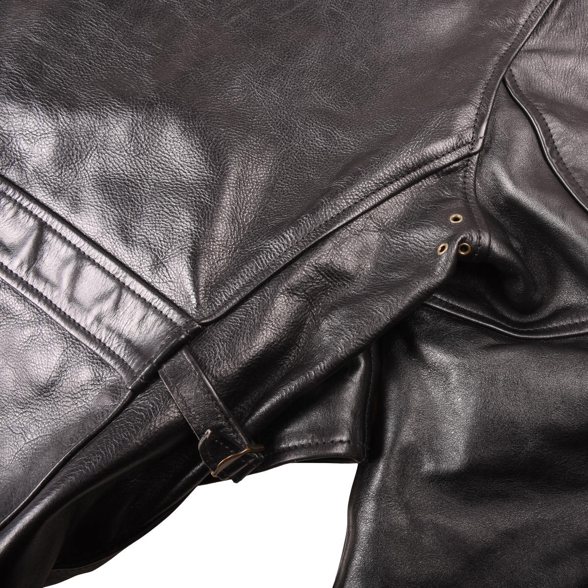 Aero '1950'S Half-Belt' Horsehide Leather Motorcycle Jacket  Made in Scotland