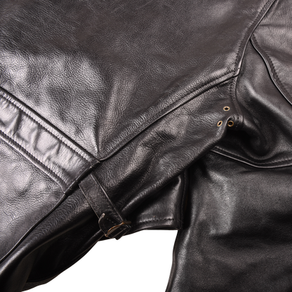 Aero '1950'S Half-Belt' Horsehide Leather Motorcycle Jacket  Made in Scotland