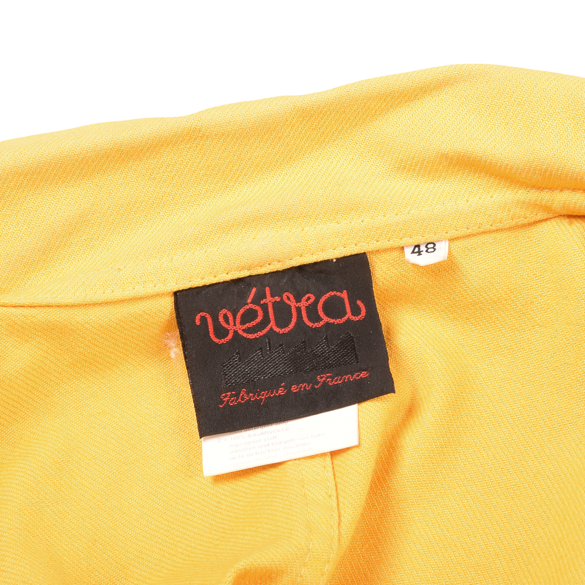 Vetra Yellow French Workwear Jacket