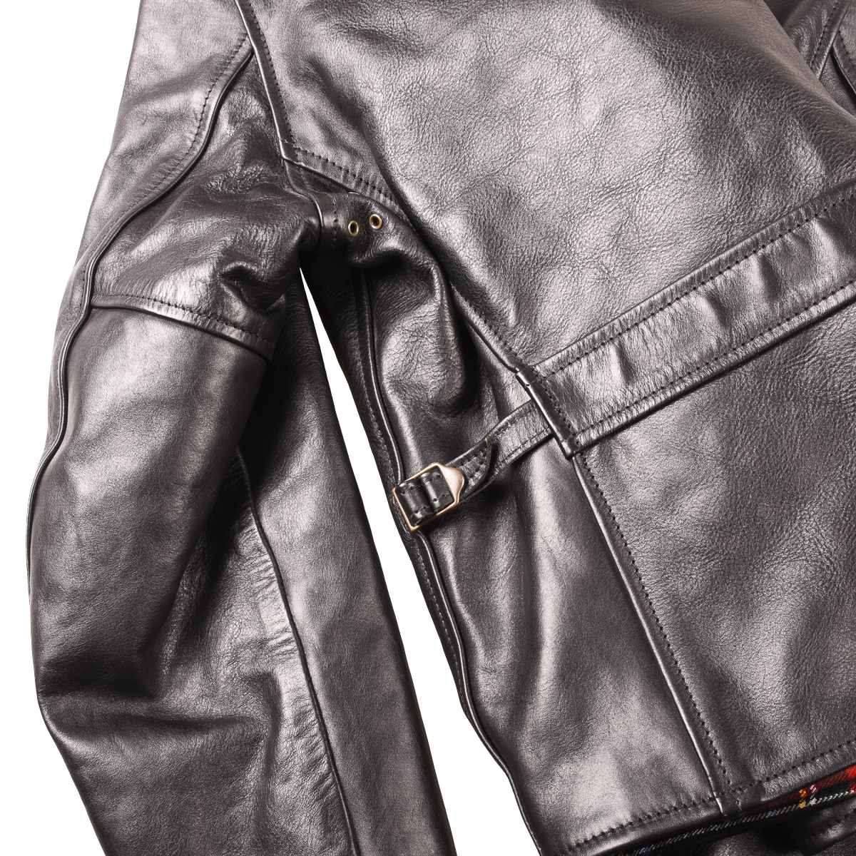 Aero '1950'S Half-Belt' Horsehide Leather Motorcycle Jacket  Made in Scotland