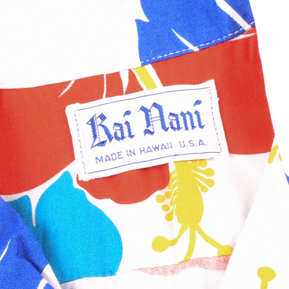 Vintage Rai Nani Hawaiian 'Plumeria' Shirt Made in Hawaii