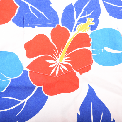 Vintage Rai Nani Hawaiian 'Plumeria' Shirt Made in Hawaii