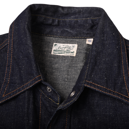 Burgus Plus Slubby Denim Western Shirt