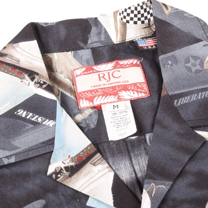 Vintage RJC Hawaiian 'Planes' Shirt Made in HawaiI