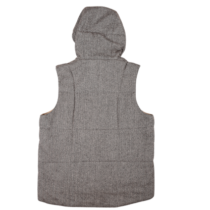 Enginerred Garments Herringbone Hooded Vest Jacket