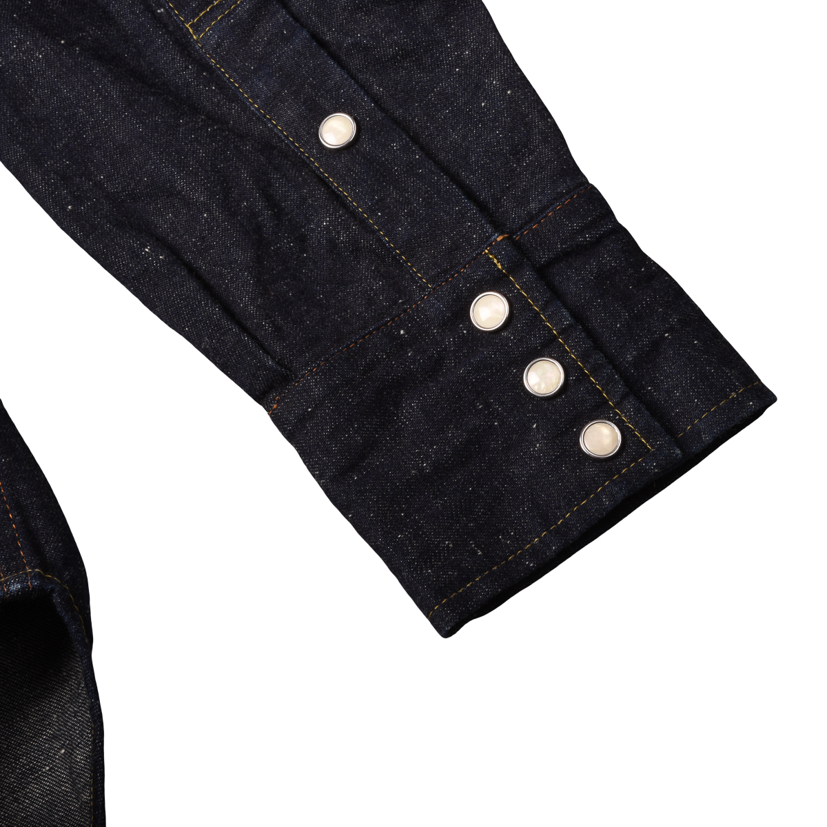 Burgus Plus Slubby Denim Western Shirt