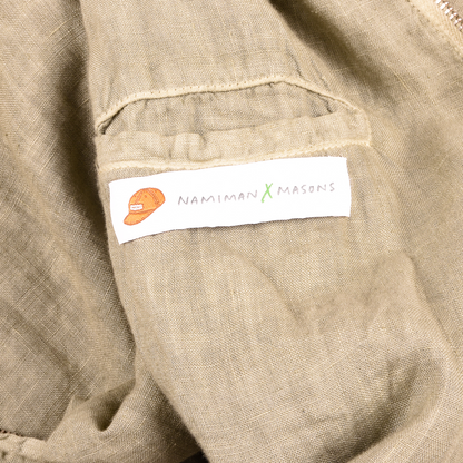Namiman Linen zip sport jacket size