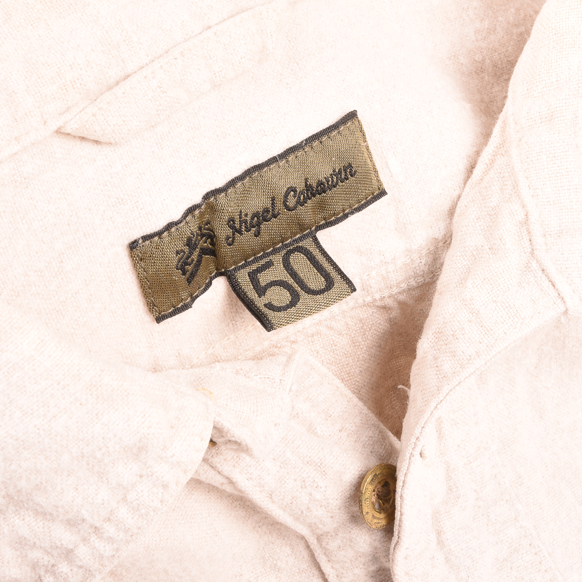 Nigel Cabourn Officers Shirt in Heavy Linen