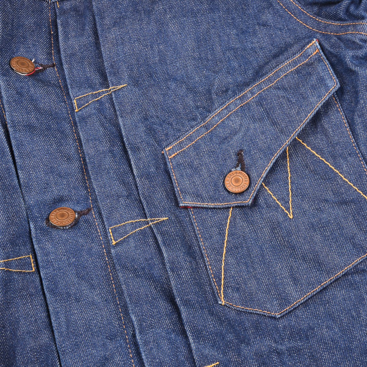 Mister Freedom Blanket Lined Denim Ranch Jacket