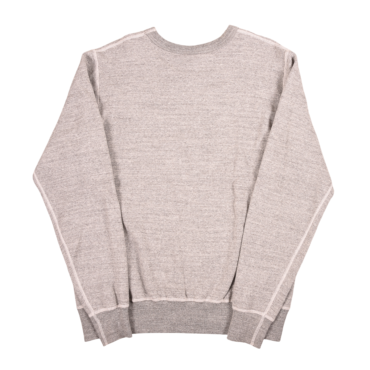 Buzz Rickson Heather Grey Loop-Wheeled Crewneck
