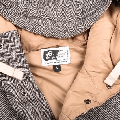 Enginerred Garments Herringbone Hooded Vest Jacket