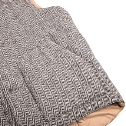 Enginerred Garments Herringbone Hooded Vest Jacket