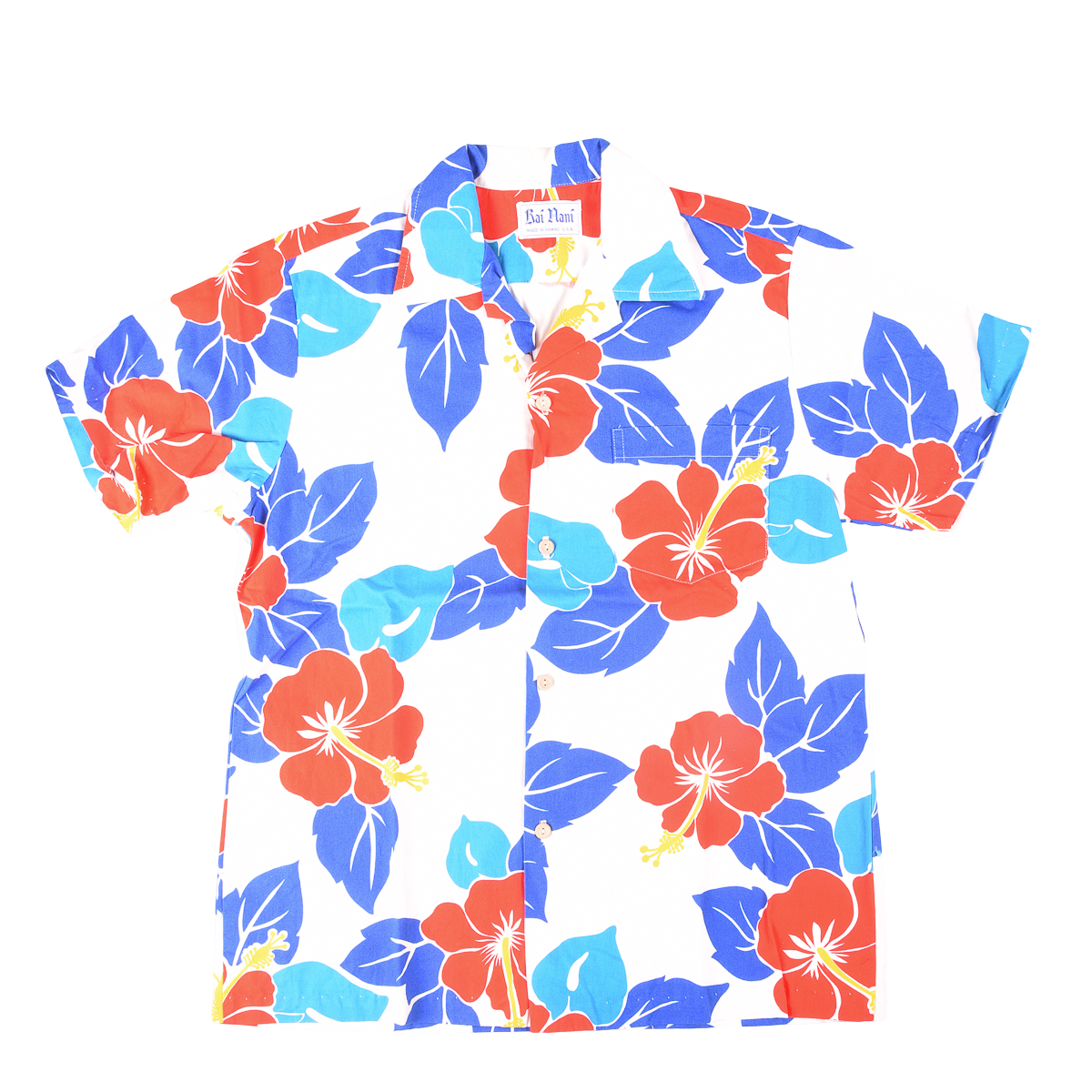 Vintage Rai Nani Hawaiian 'Plumeria' Shirt Made in Hawaii