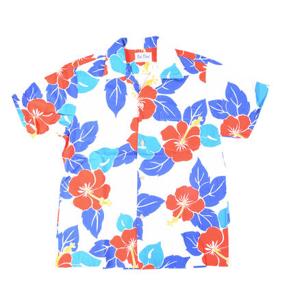 Vintage Rai Nani Hawaiian 'Plumeria' Shirt Made in Hawaii
