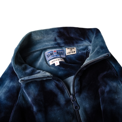 Blue Blue Japan Jersey Kagozome Dye Stretch Track Jacket